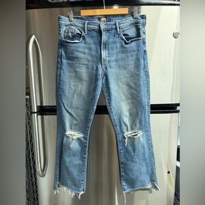 MOTHER the insider crop step fray